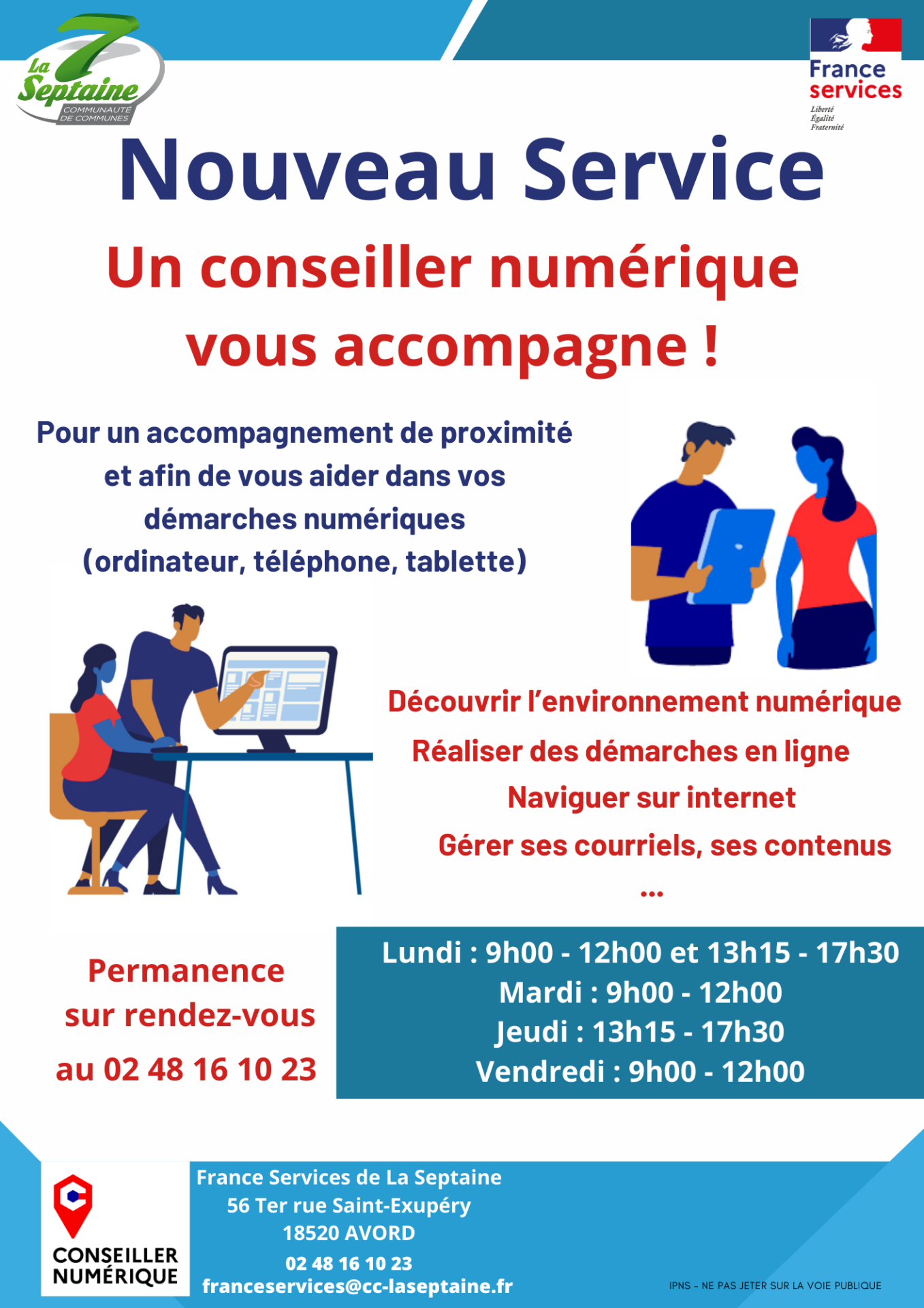 Affiche conseiller numerique