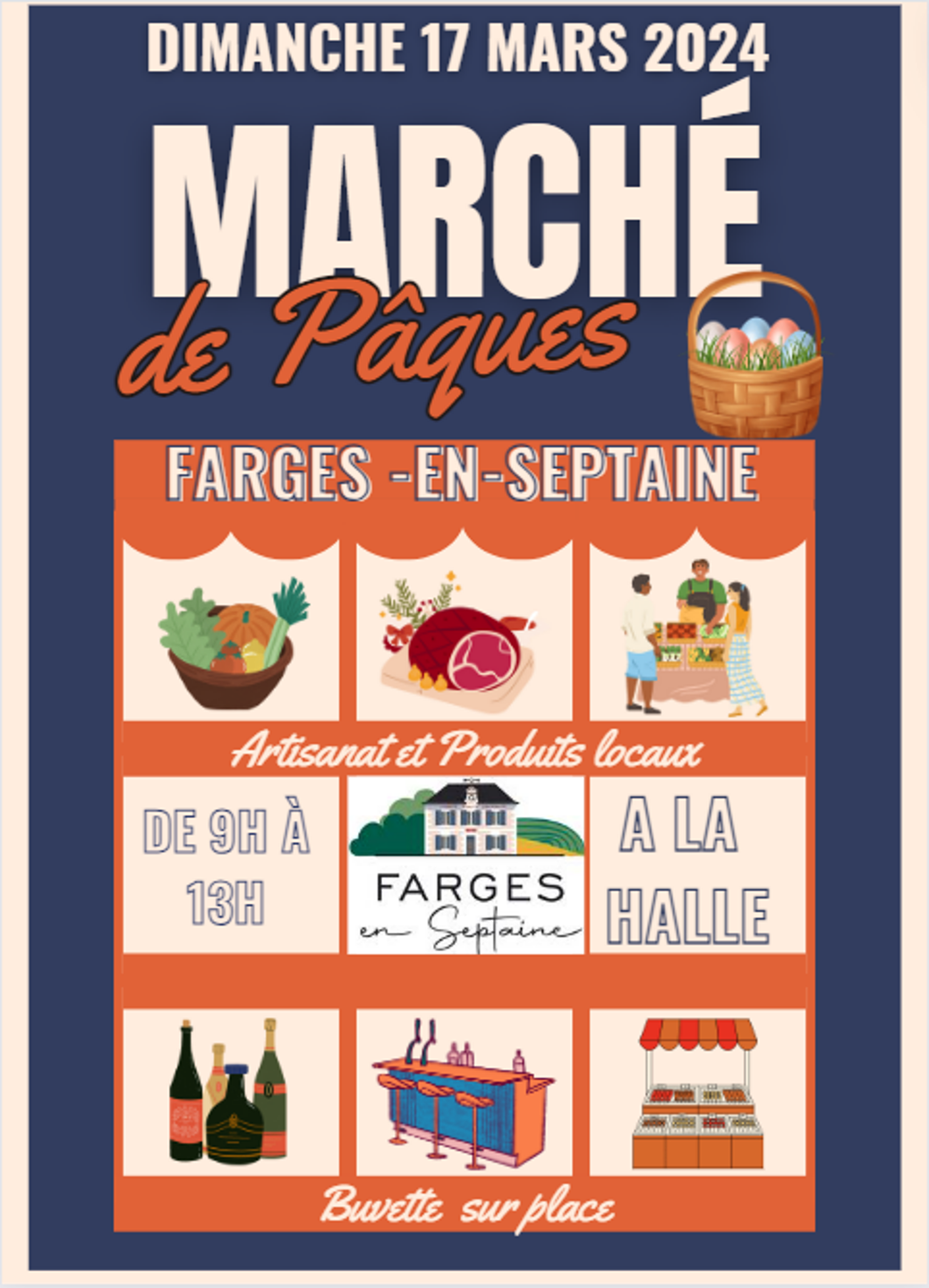 Affiche marche du 17 mars 2024 changement d horaires