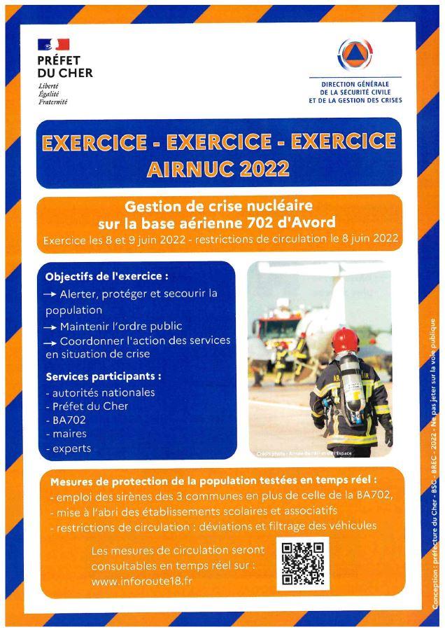 Exercice du 8 et 9 juin 2022 airnuc