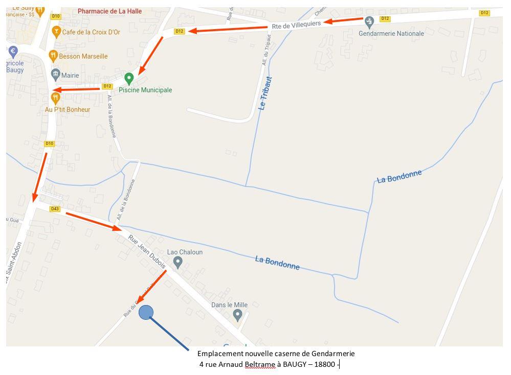 Plan acces gendarmerie